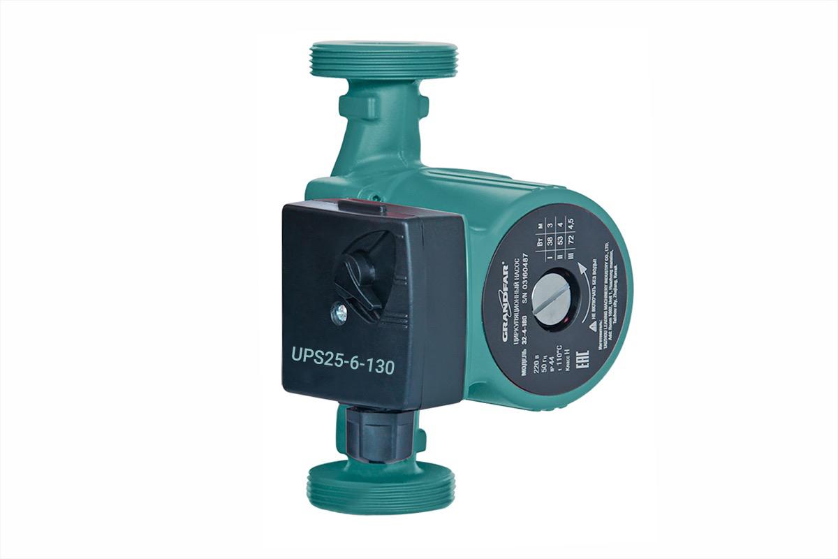 Циркуляционный насос GRANDFAR UPS25-6-130, 93 Вт