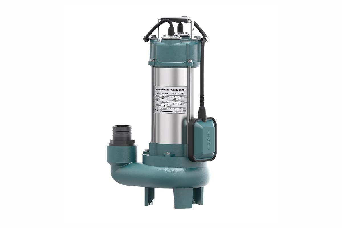Фекальный насос GRANDFAR GV1100KF, 1100 Вт